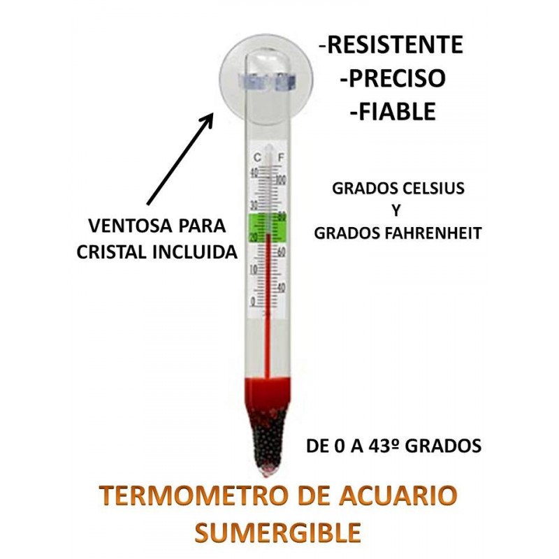 Termometro Flotante De Acuario Marina