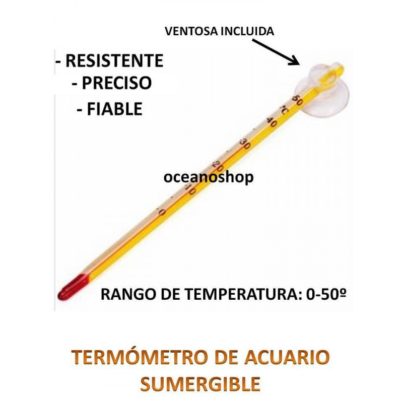 Termometro de acuario 10,5cm | OCEANOSHOP