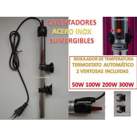 Calefactor Calentador Acuario Pecera Sumergible Rs 888 300w