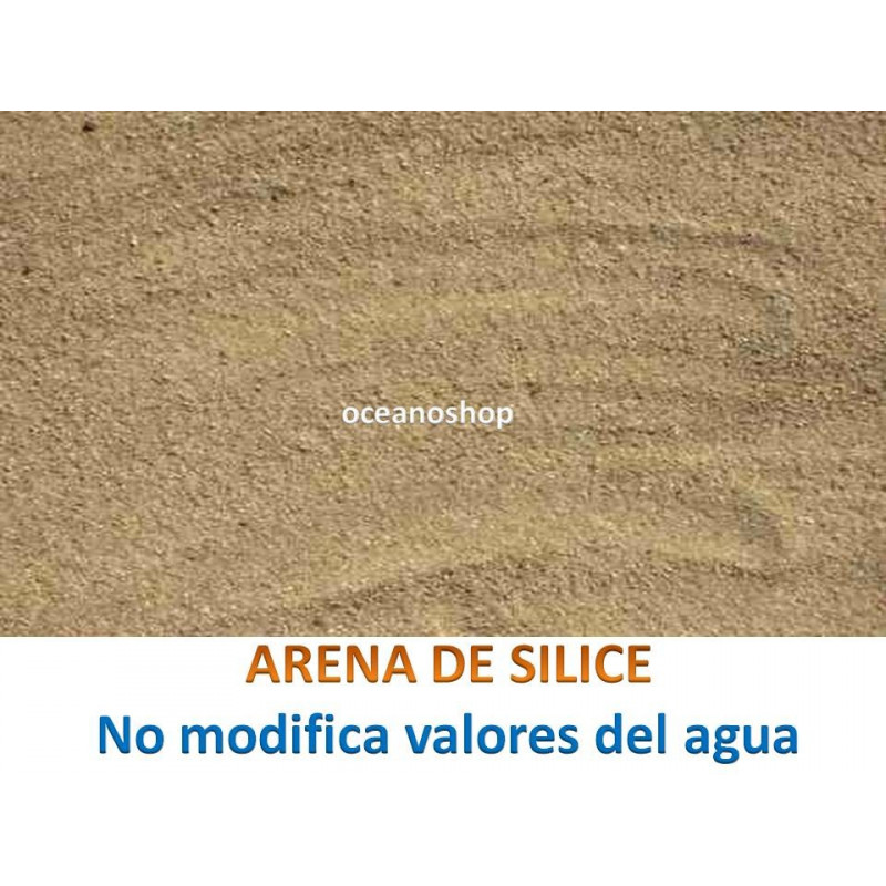 Arena silice acuarios